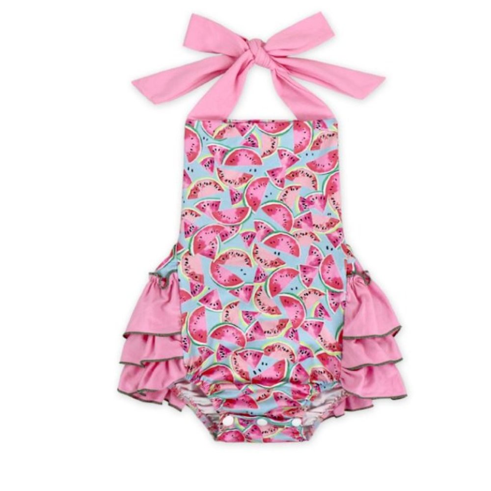 Brand New Watermelon Bubble Baby Romper